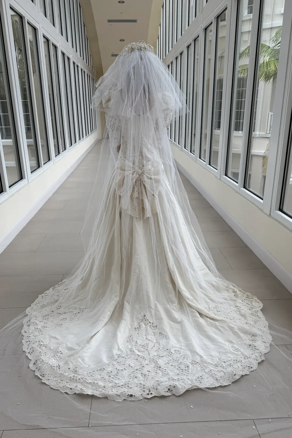 Custom with Veil &  Headpiece - Image 3