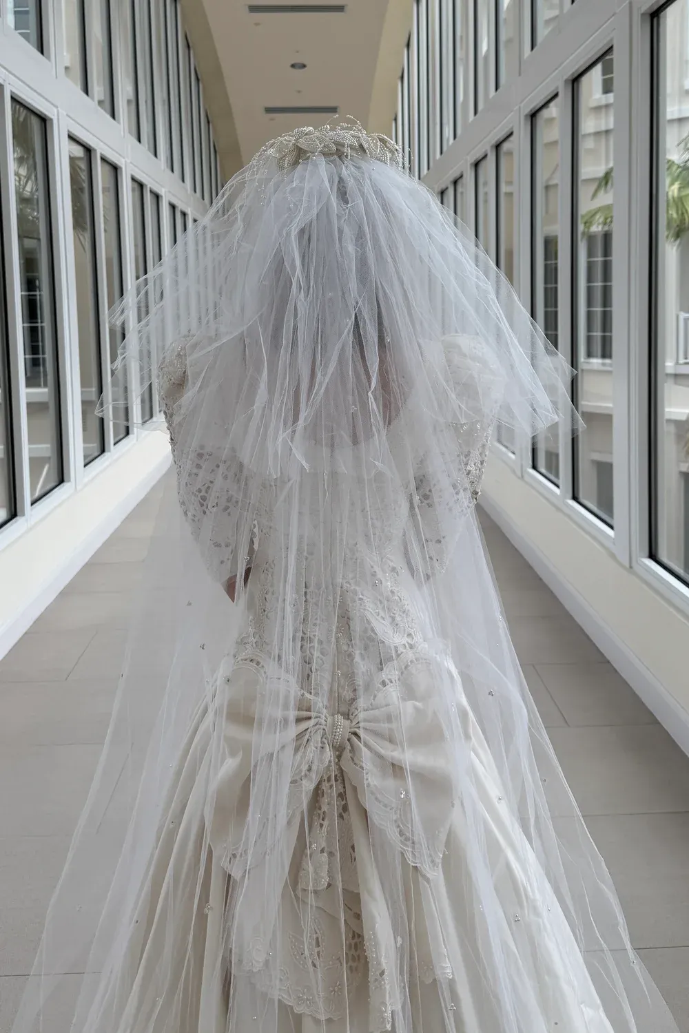 Custom with Veil &  Headpiece - Image 7