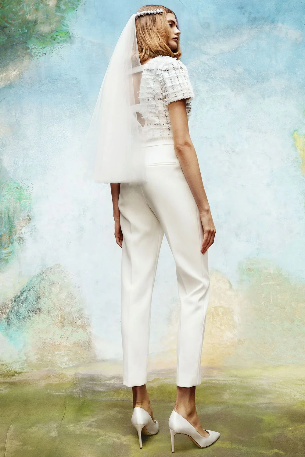 FROSTED TWEED TAILORED JUMPSUIT - Image 3